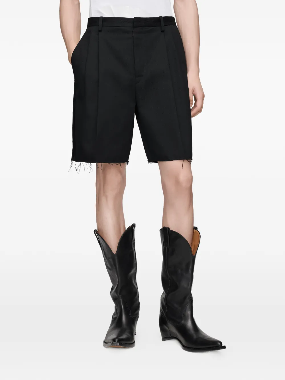 Maison Margiela Katoenen shorts Zwart