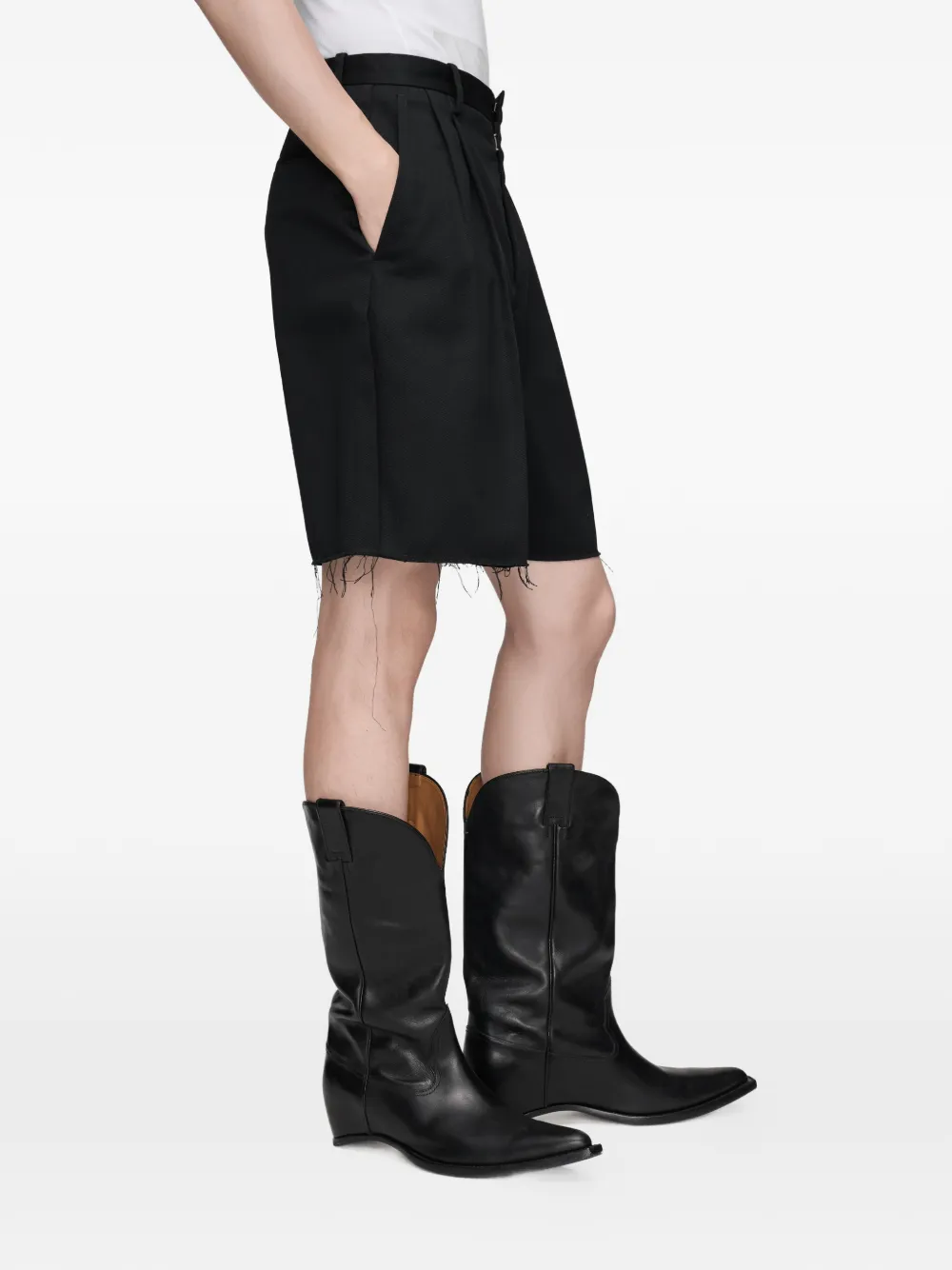Maison Margiela Katoenen shorts Zwart