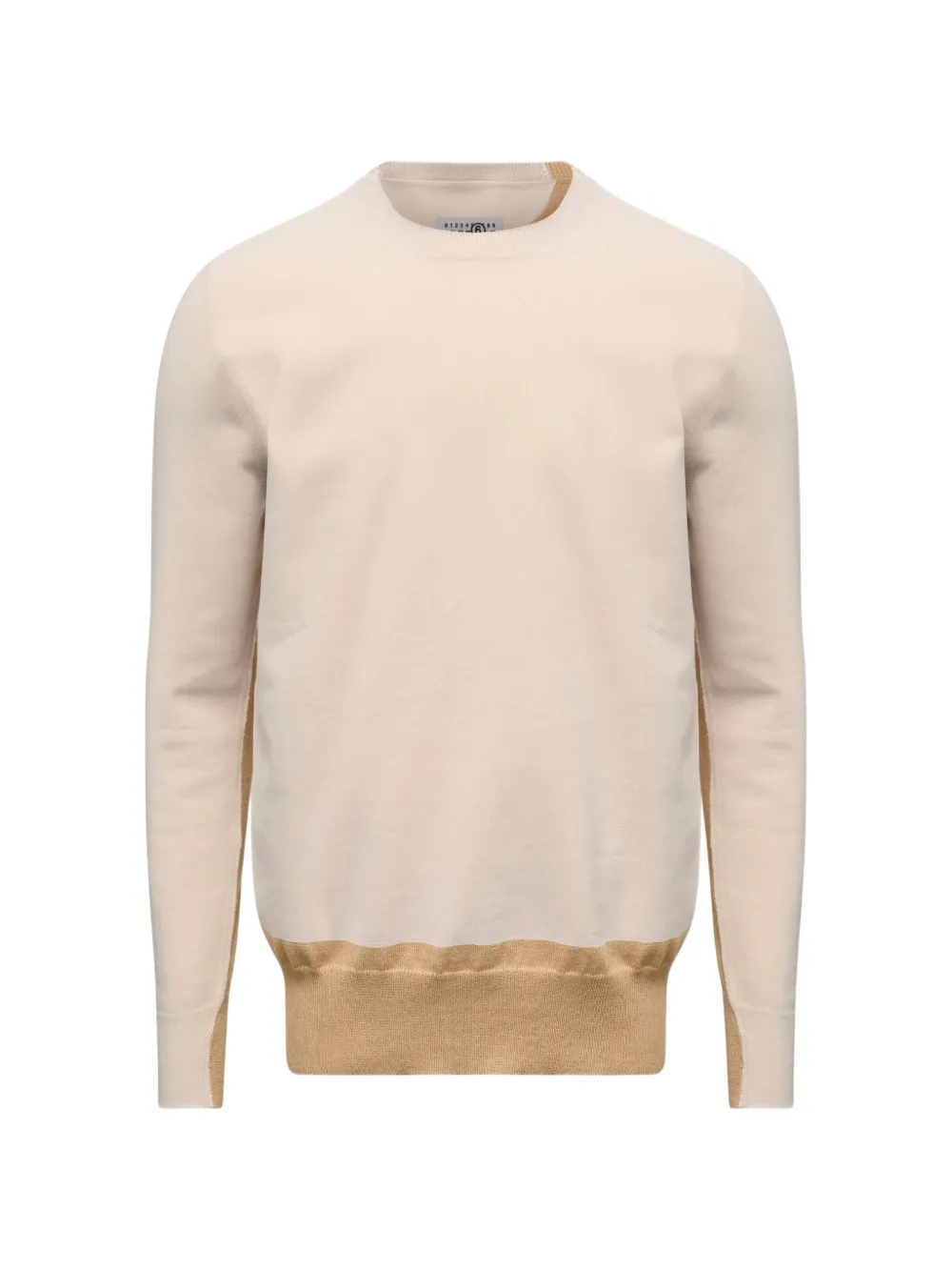 MM6 Maison Margiela Fused knit cotton jumper - Neutrals