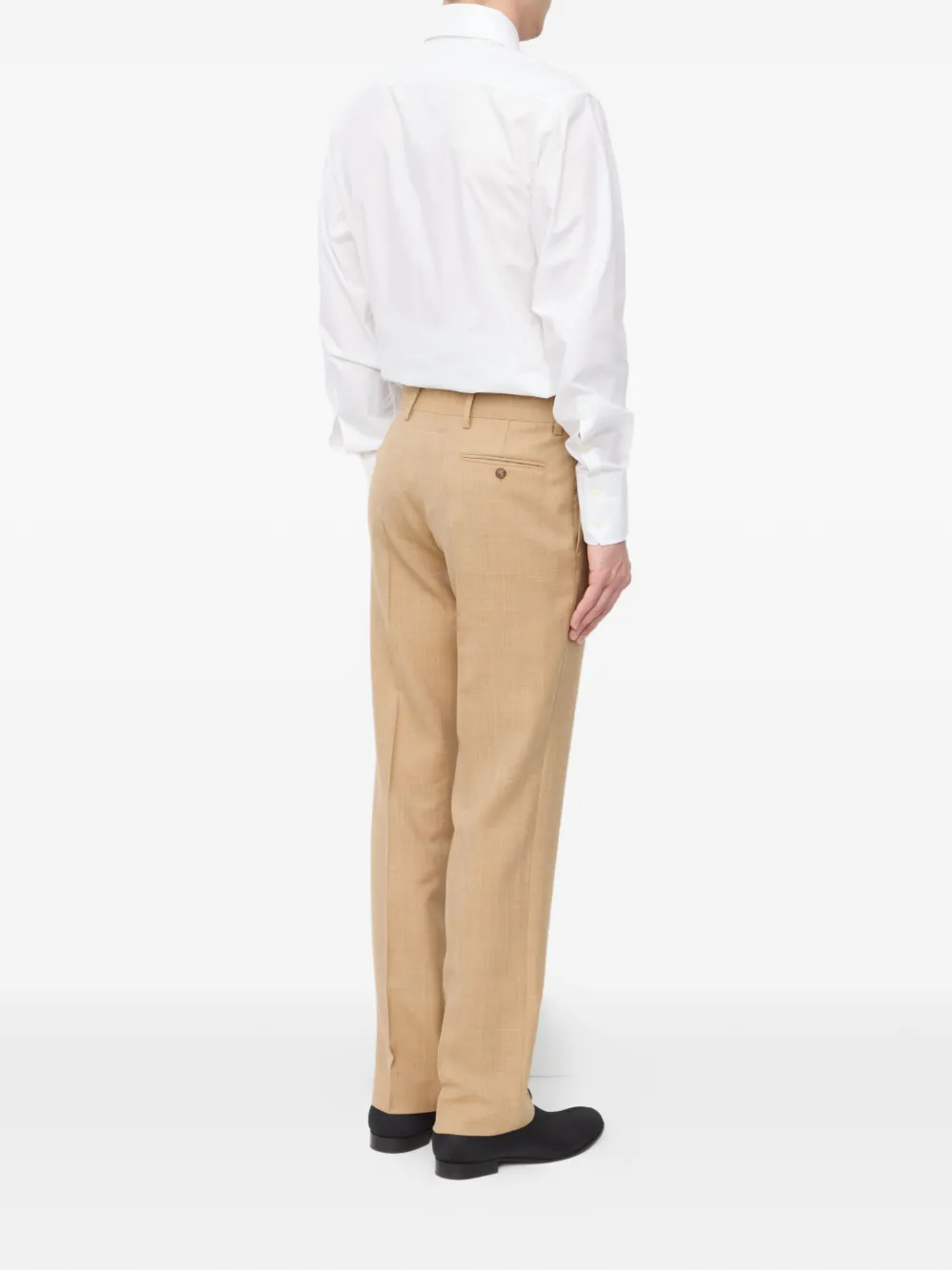 MM6 Maison Margiela Wollen plooibroek Bruin