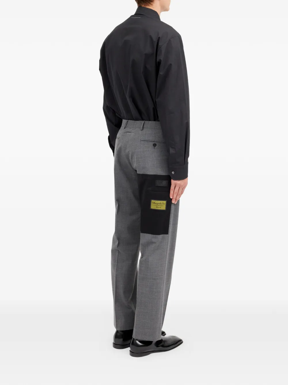 MM6 Maison Margiela Broek met riemlussen Grijs