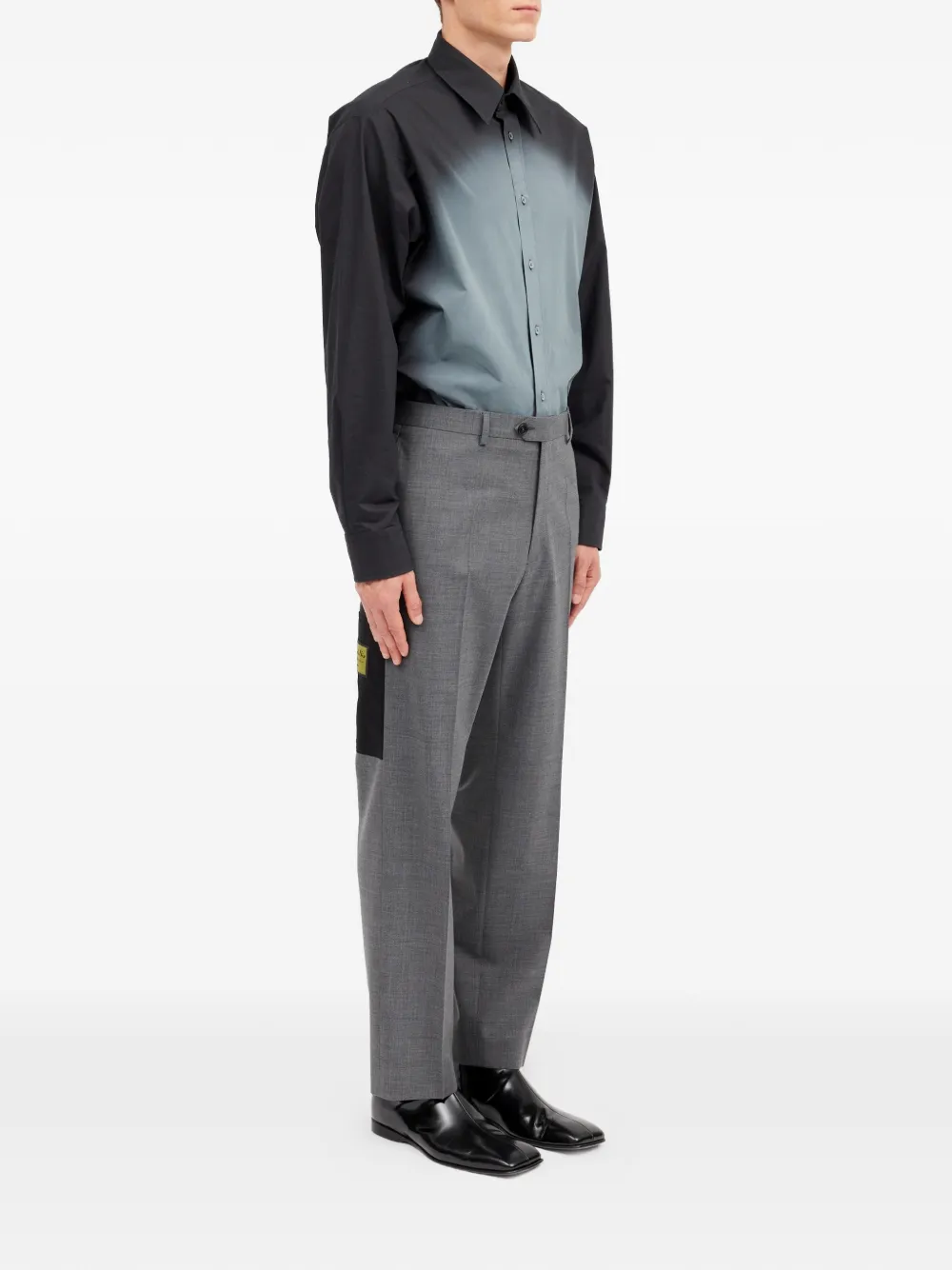 MM6 Maison Margiela Broek met riemlussen Grijs