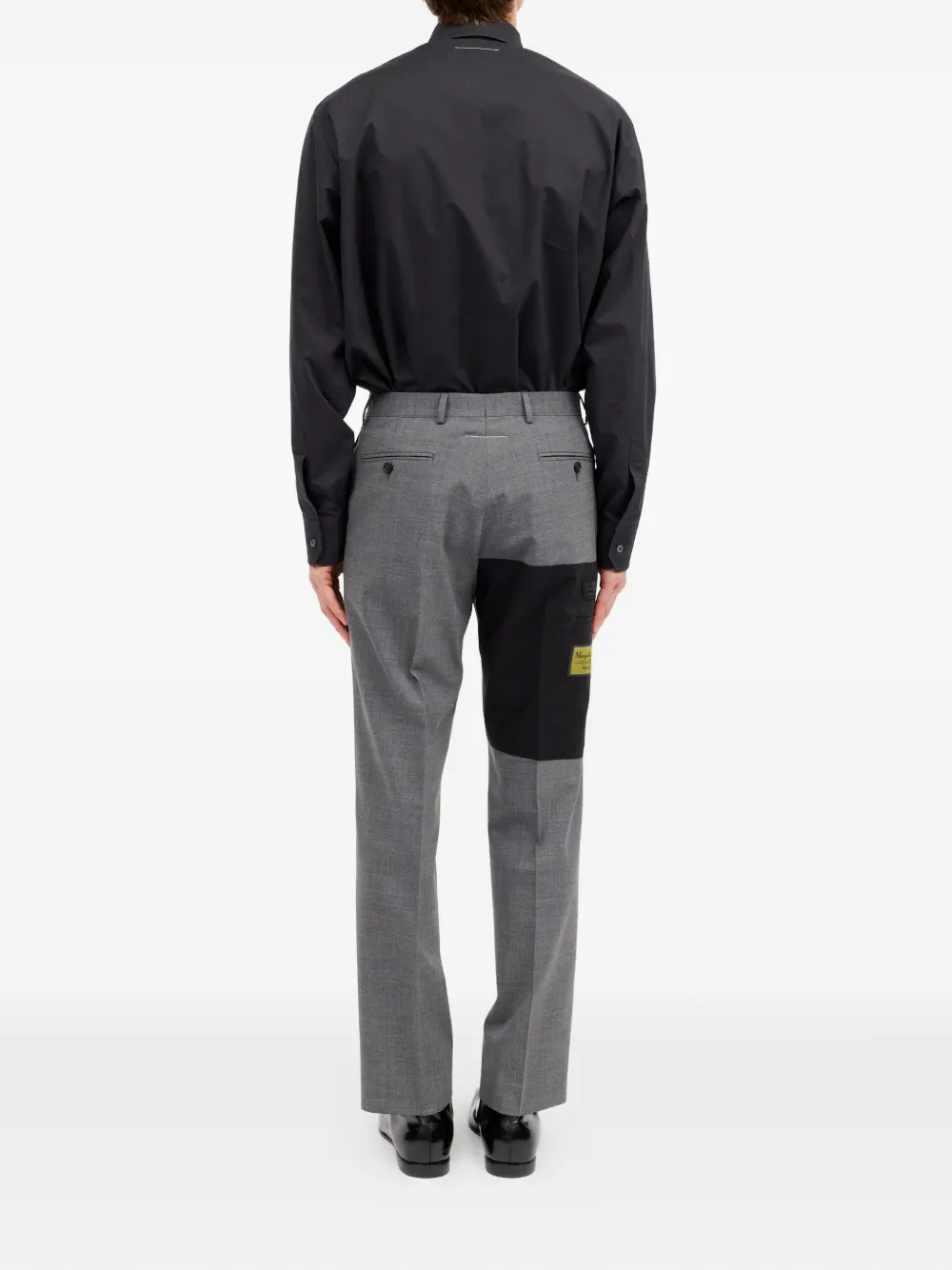 MM6 Maison Margiela Broek met riemlussen Grijs