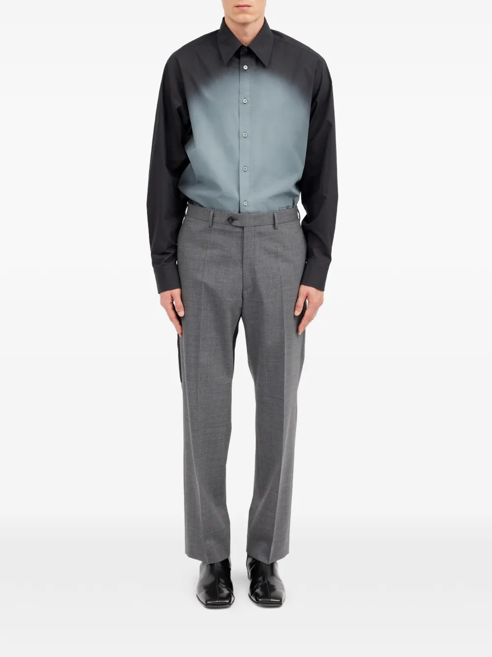 MM6 Maison Margiela Broek met riemlussen Grijs
