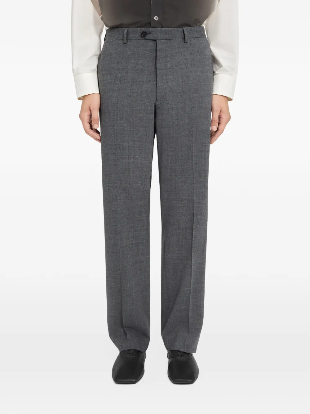 MM6 Maison Margiela tailored wool-blend trousers in Grey