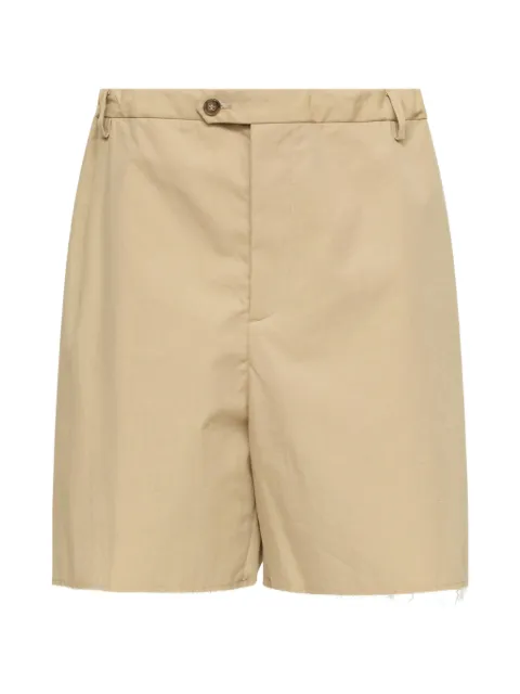 MM6 Maison Margiela frayed-details cotton shorts