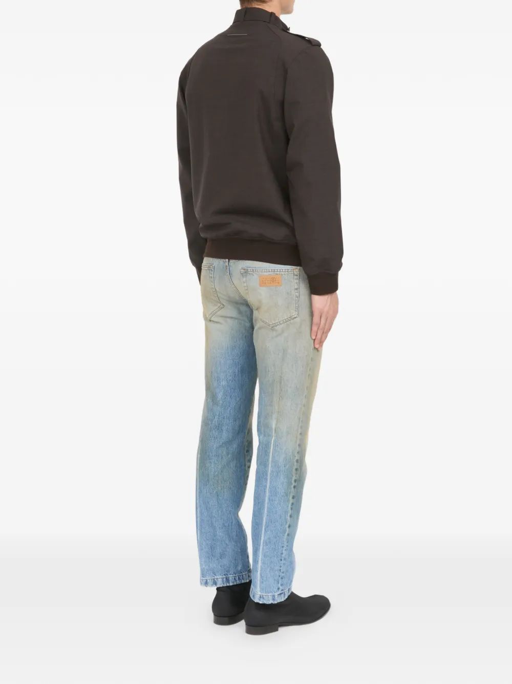 MM6 Maison Margiela Jack met rits en schouderdetail Bruin