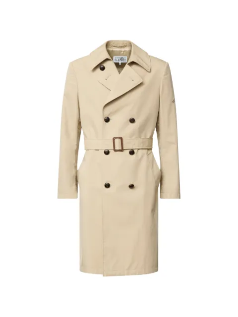 MM6 Maison Margiela double-breasted belted cotton trench coat