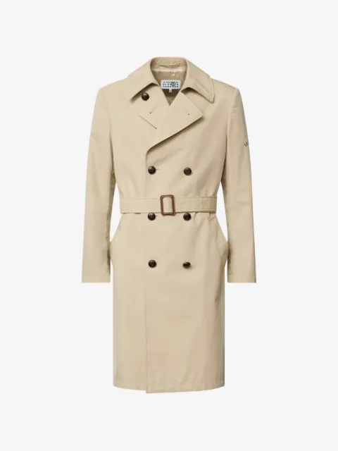 MM6 Maison Margiela double-breasted belted cotton trench coat