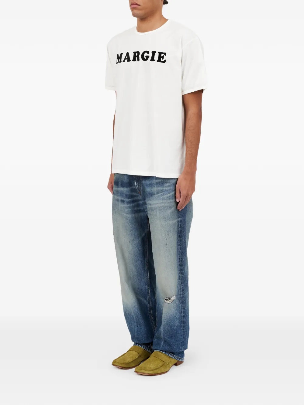 MM6 Maison Margiela Katoenen T-shirt met grafische print Wit