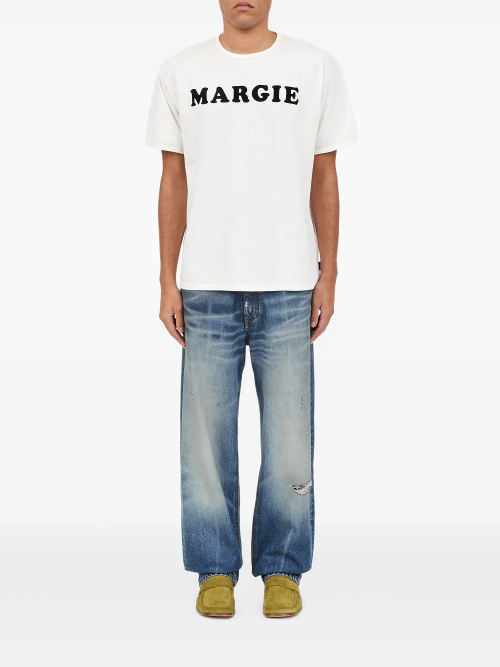 MM6 Maison Margiela Katoenen T-shirt met grafische print Wit