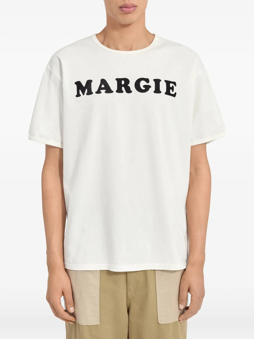 MM6 Maison Margiela Katoenen T-shirt met grafische print Wit