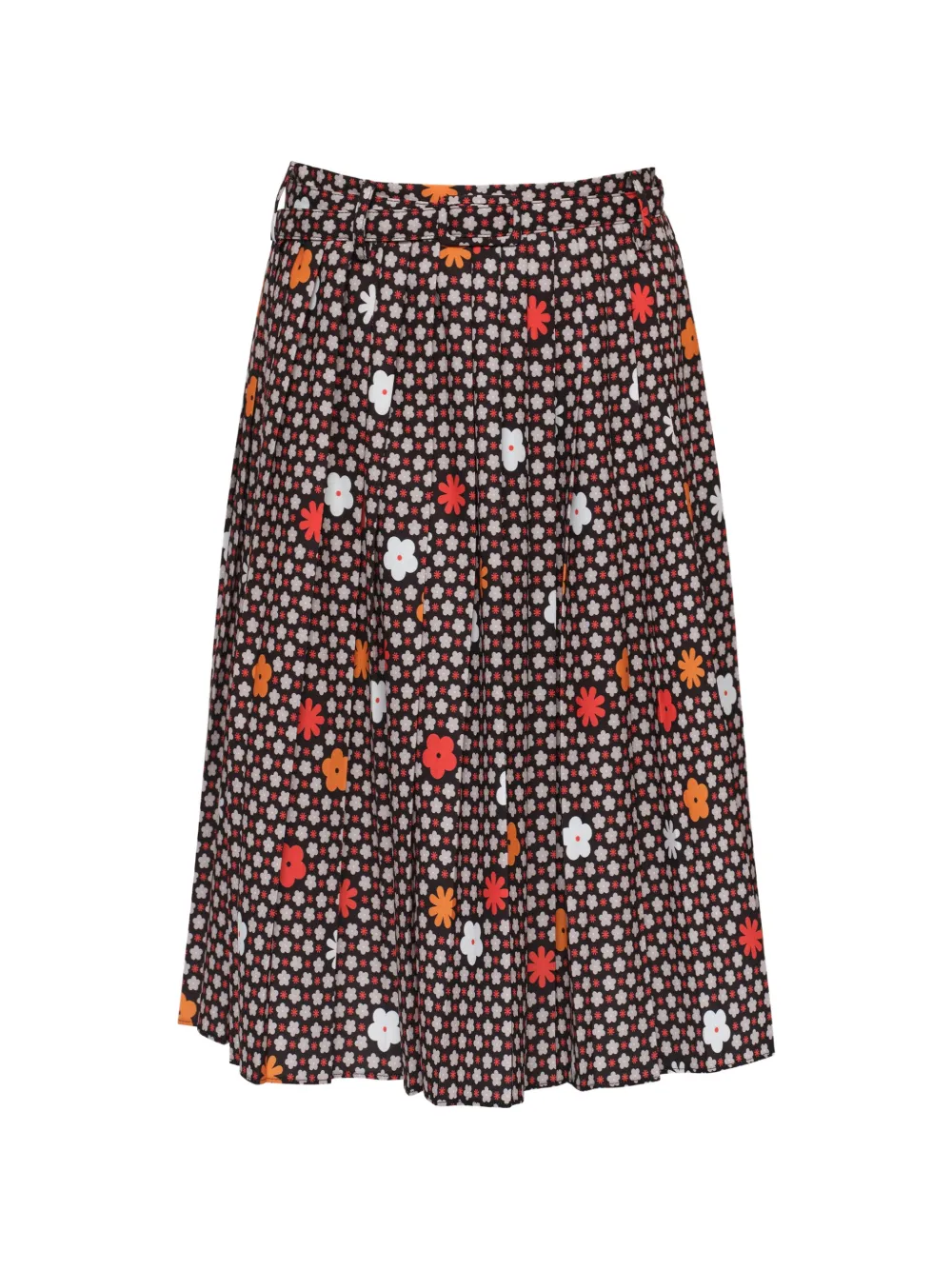 MM6 Maison Margiela Gonna midi a fiori - Rosso