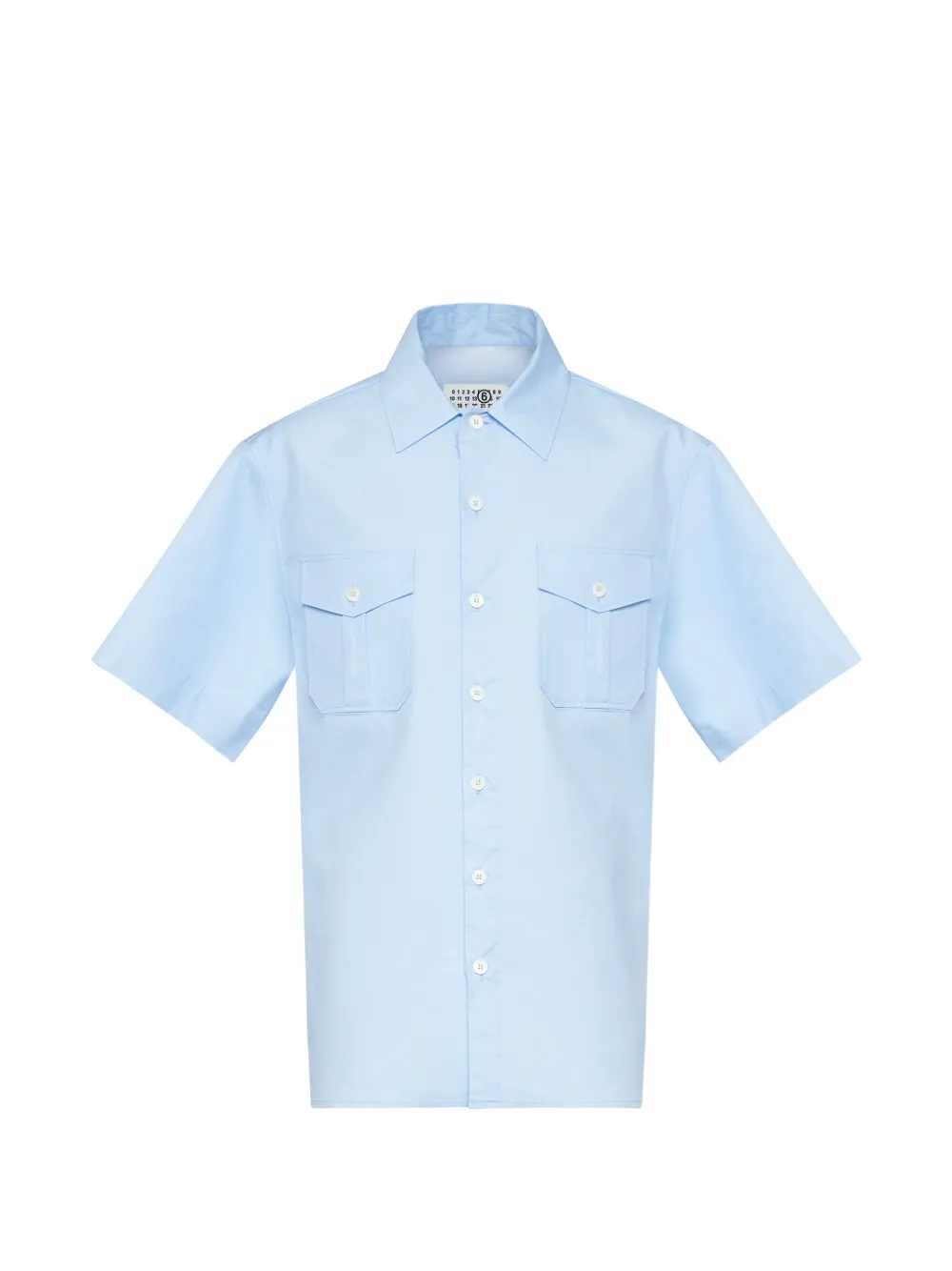 MM6 Maison Margiela Kurzärmeliges Hemd - Blau