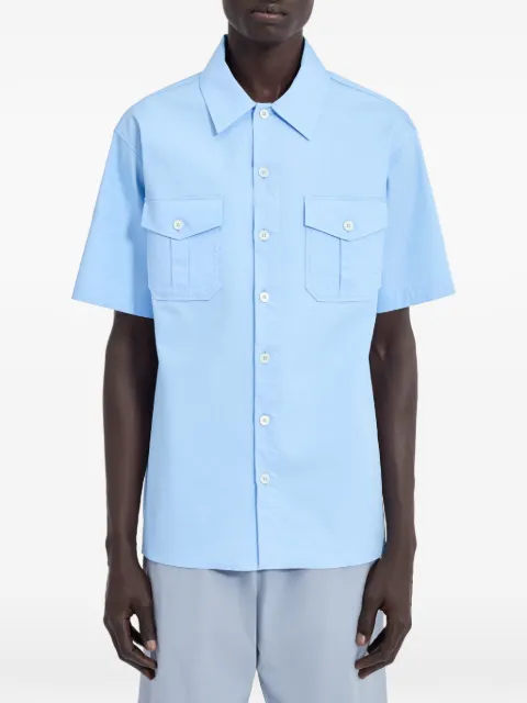 MM6 Maison Margiela fused poplin short-sleeve shirt