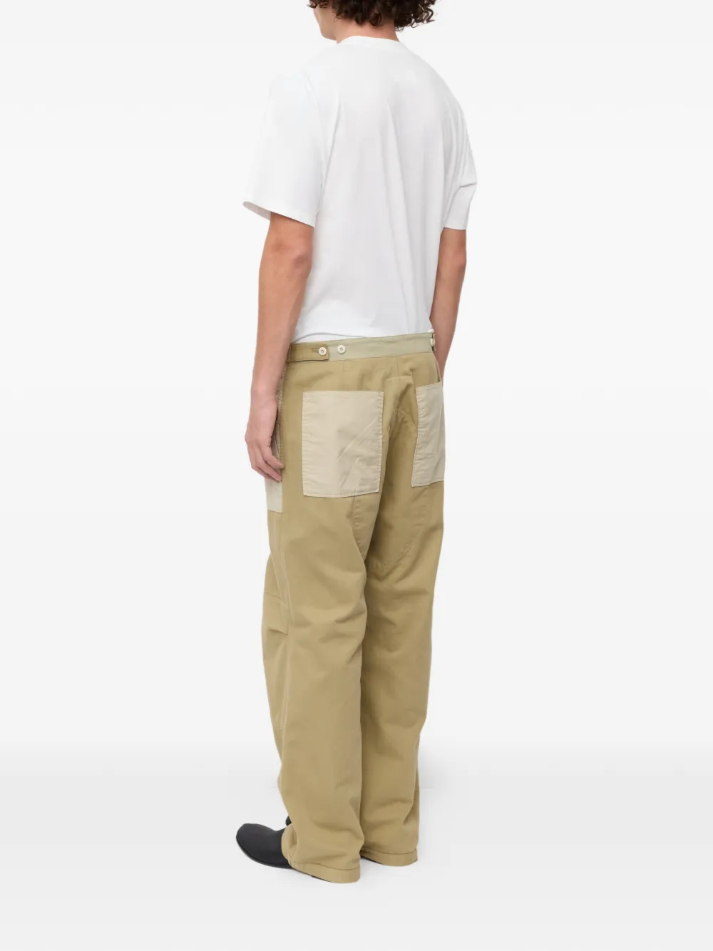 MM6 Maison Margiela Cargo katoenen broek met vlakken Beige