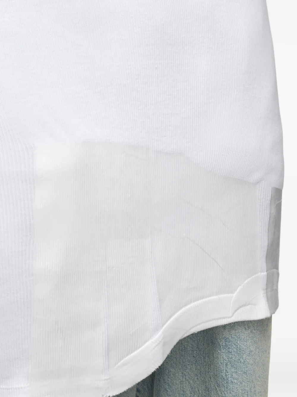 Maison Margiela Katoenen top met doorzichtig vlak Wit