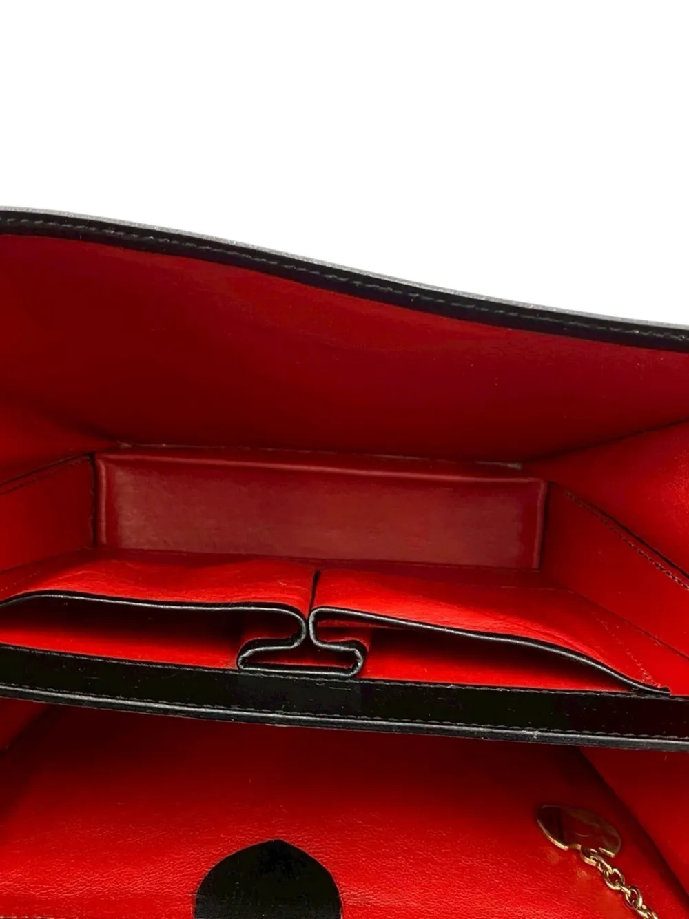 20th Century Leather Top Handle Bag Handbag