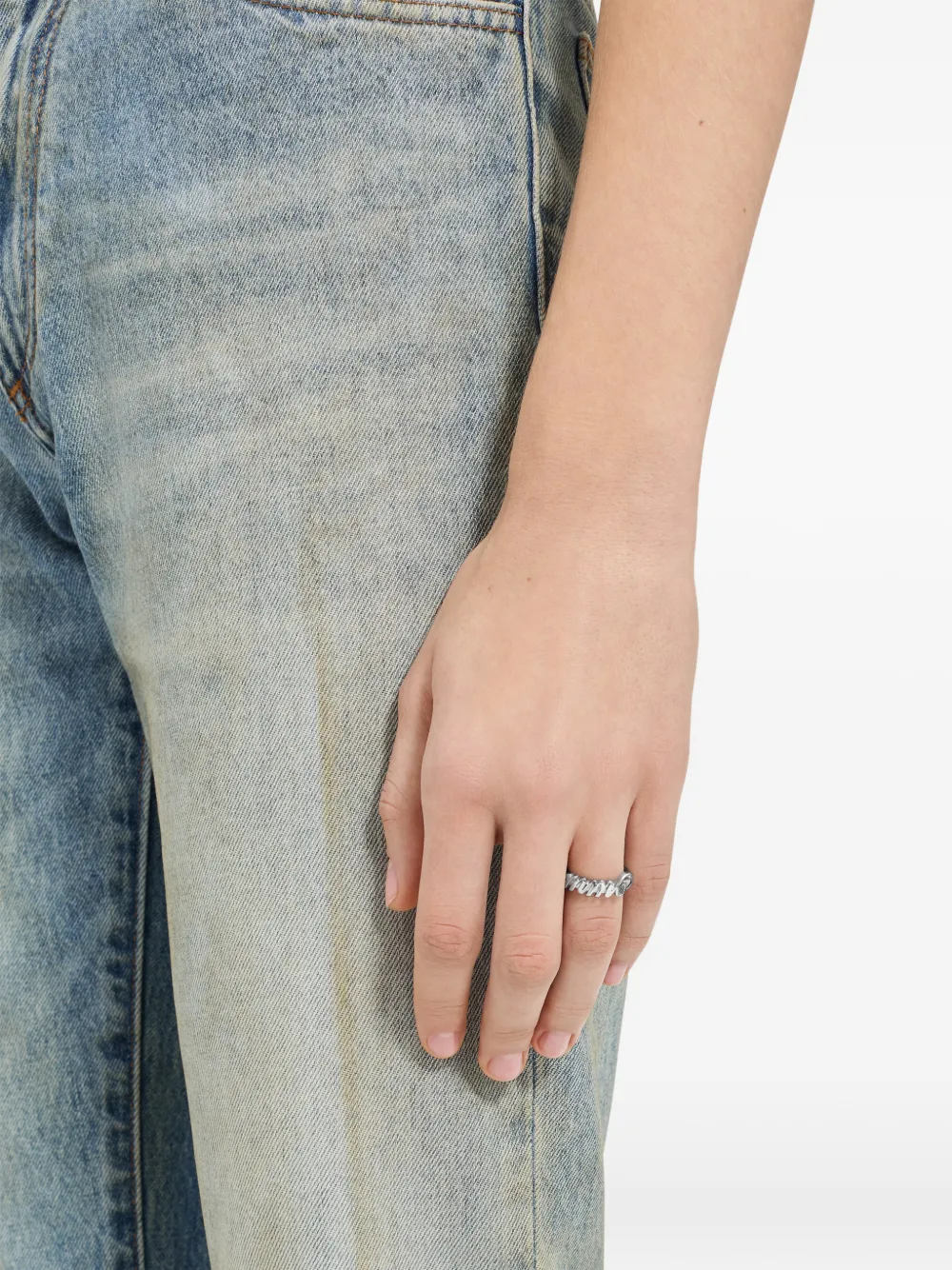  Mm6 Maison Margiela Enjoy Ring - Silver 