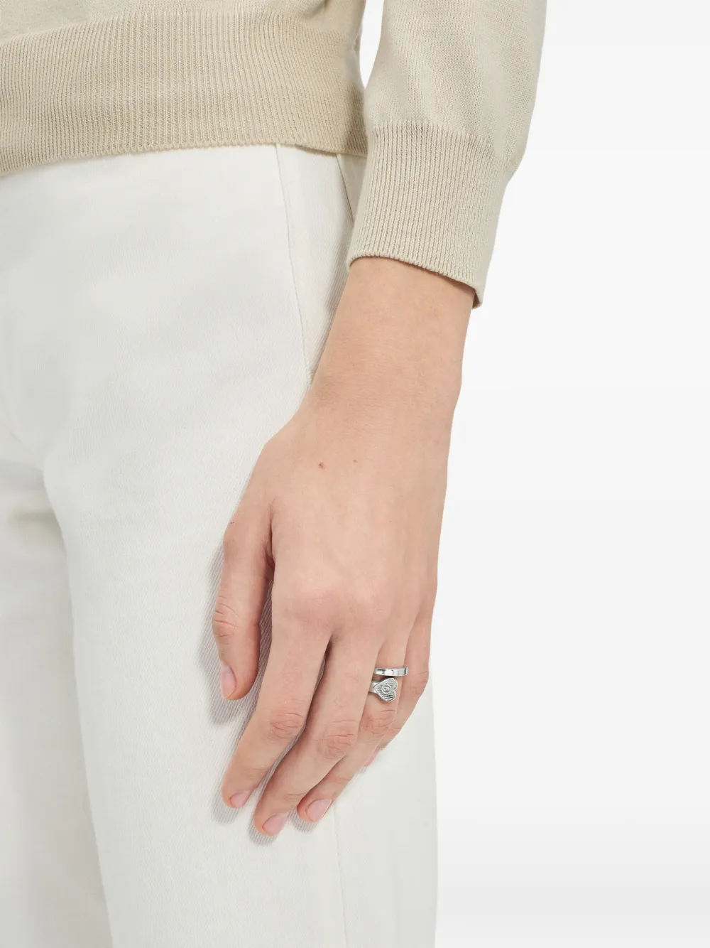 MM6 Maison Margiela Arrow Heart リング | シルバートーン | FARFETCH JP