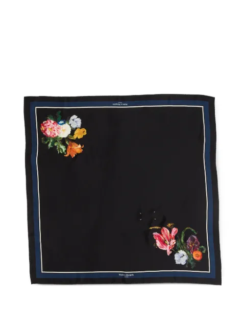 Maison Margiela mascada con estampado floral
