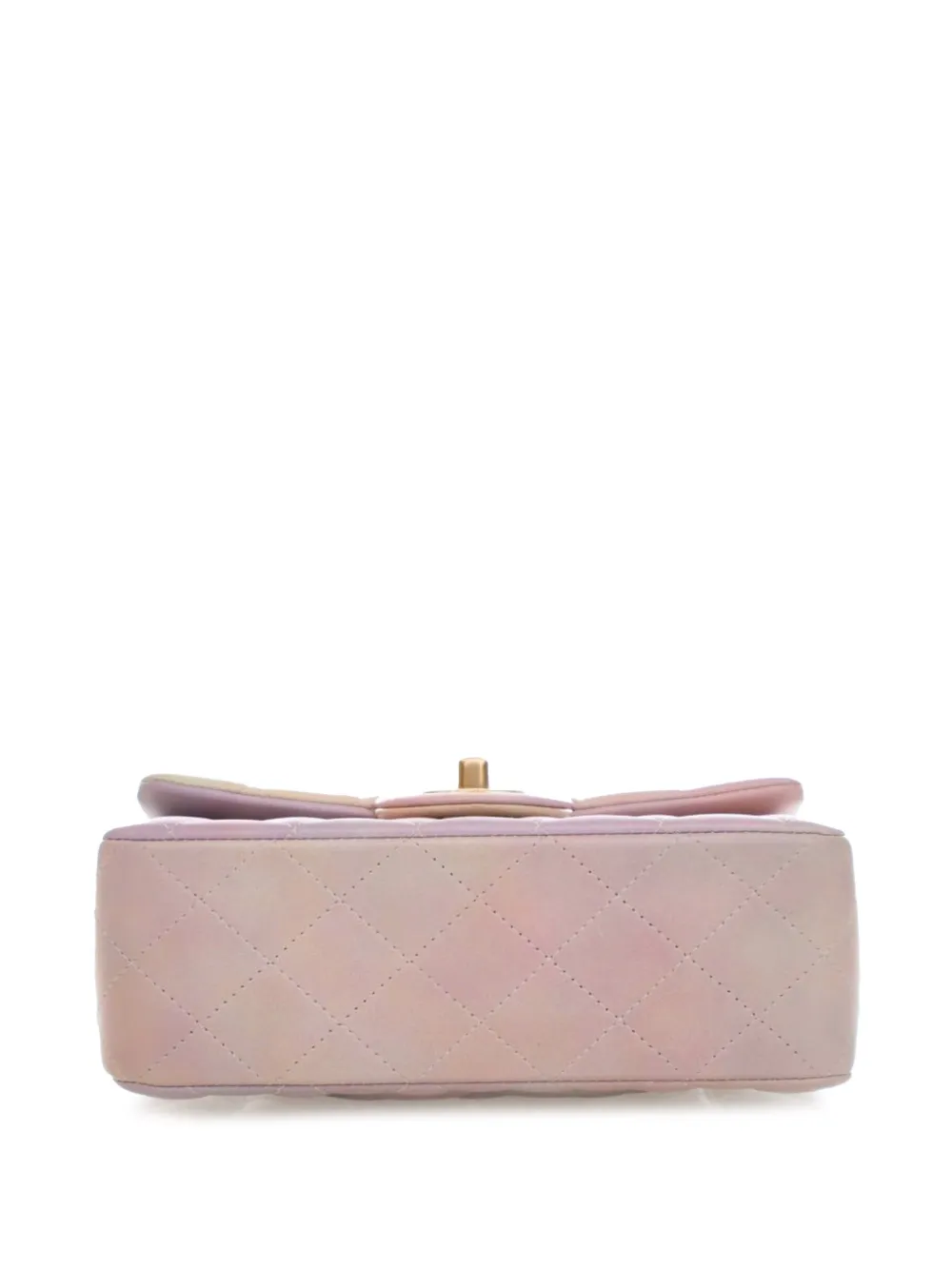 2021-2025 Mini Rectangular Classic Ombre Lambskin Top Handle Flap Satchel