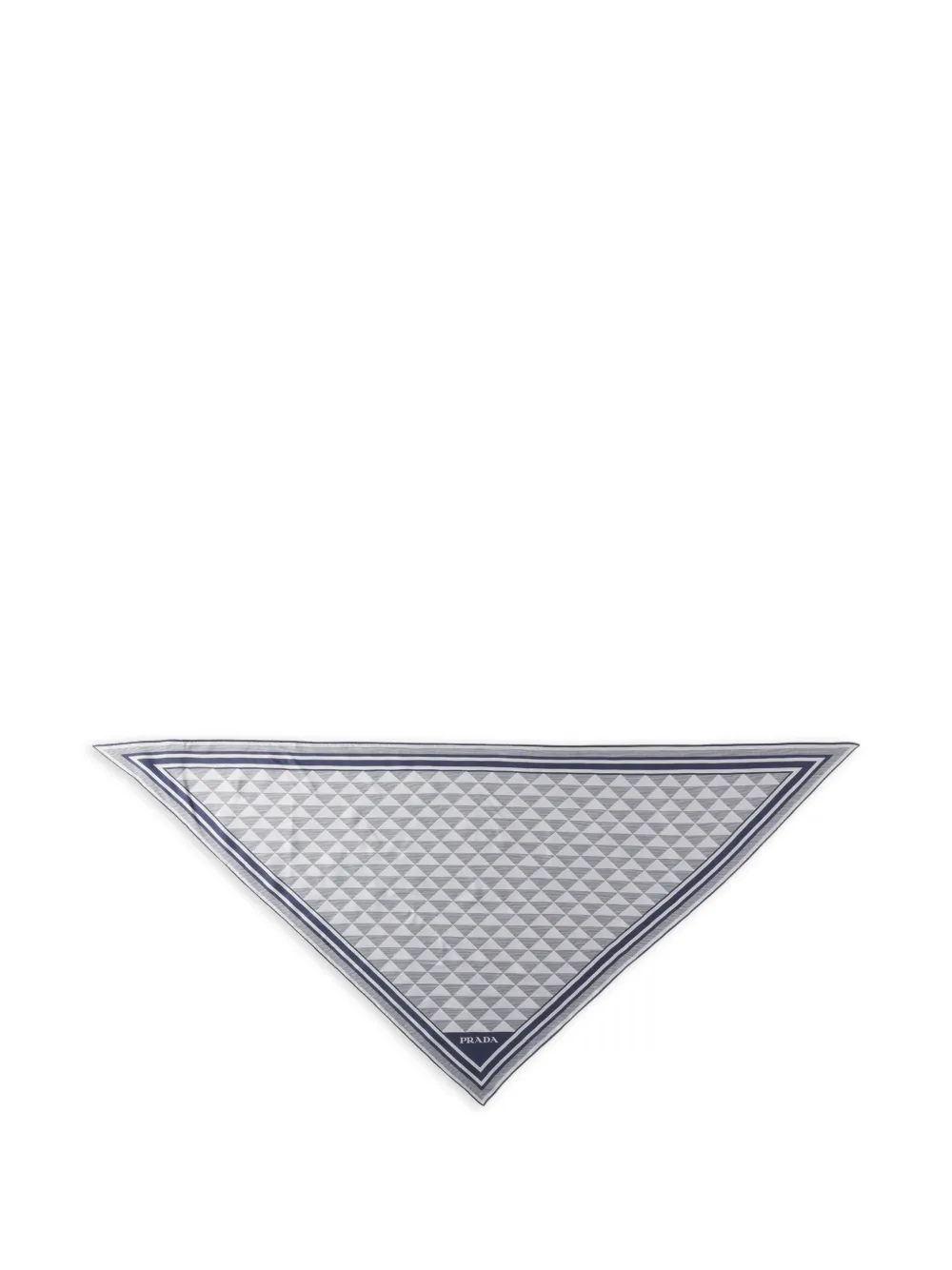 Prada printed silk scarf - Blu