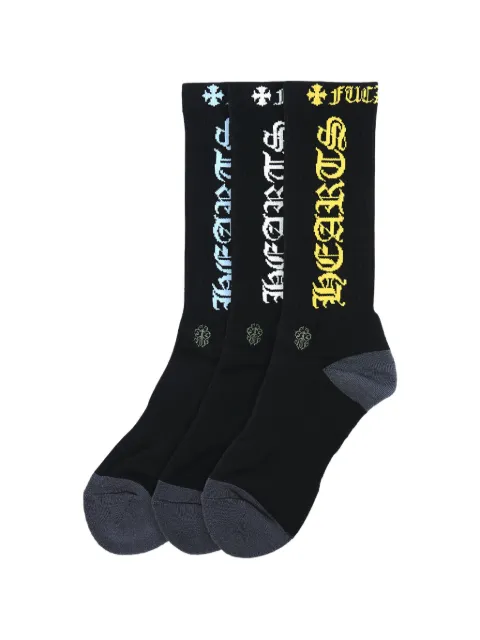 Chrome Hearts logo socks