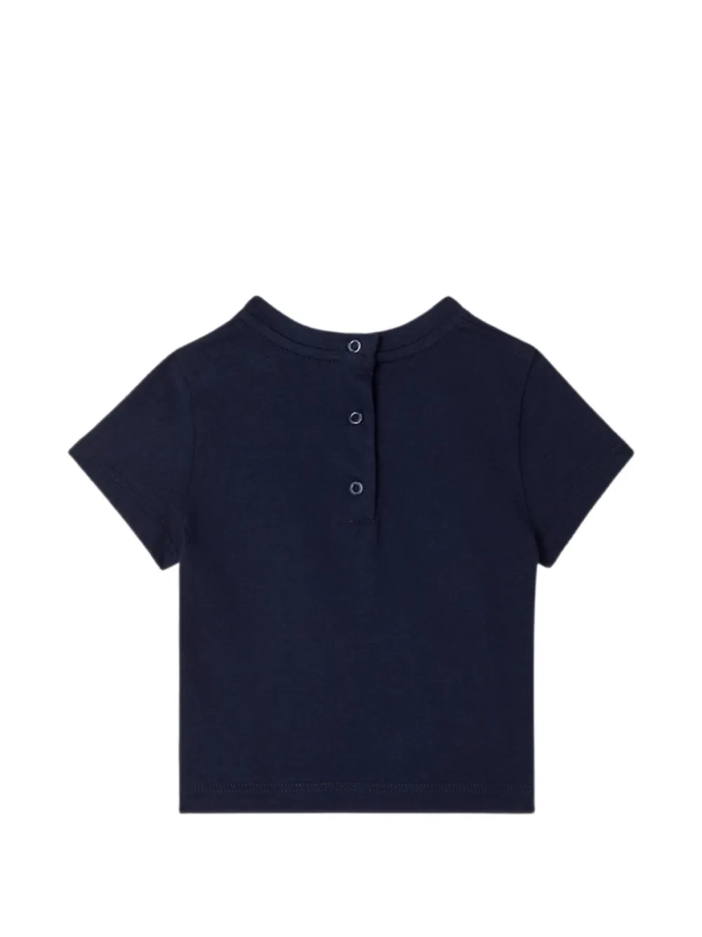 Fendi Kids T-shirt met korte mouwen en borduurwerk Blauw