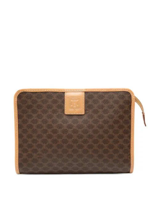 Celine Pre-Owned 2014 Macadam Coated Canvas clutch bag