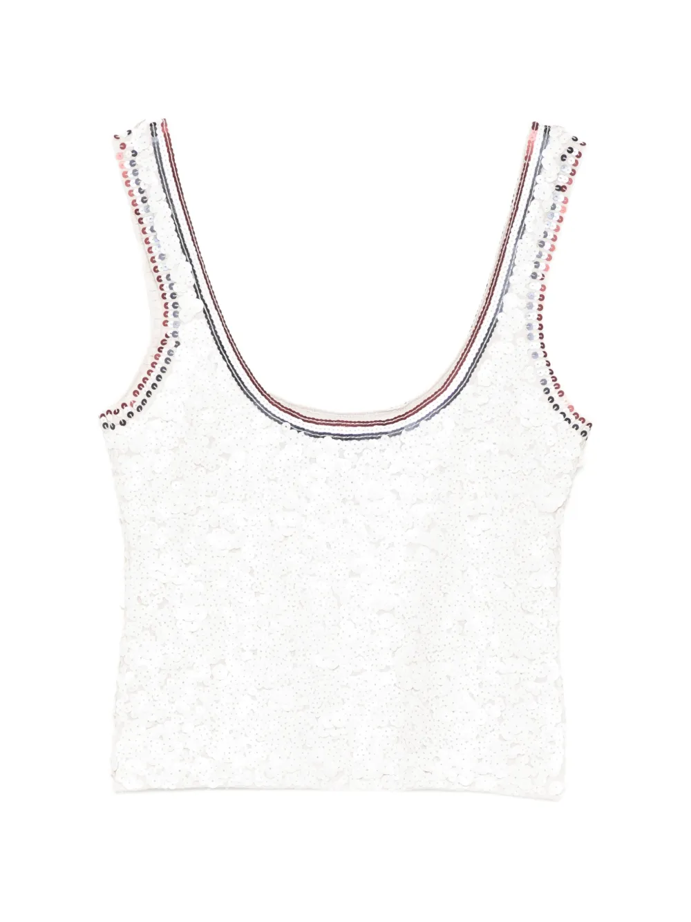Cynthia Rowley Canotta Match Point - Bianco