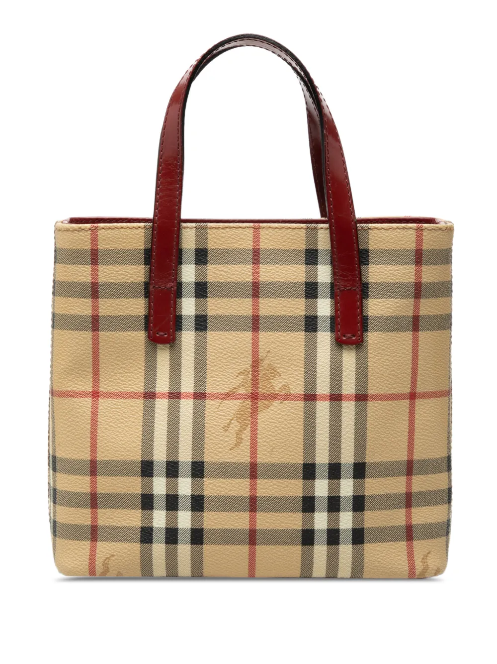 Burberry Pre-Owned 2000-2017 Haymarket Check Coated Canvas handbag - Marrone