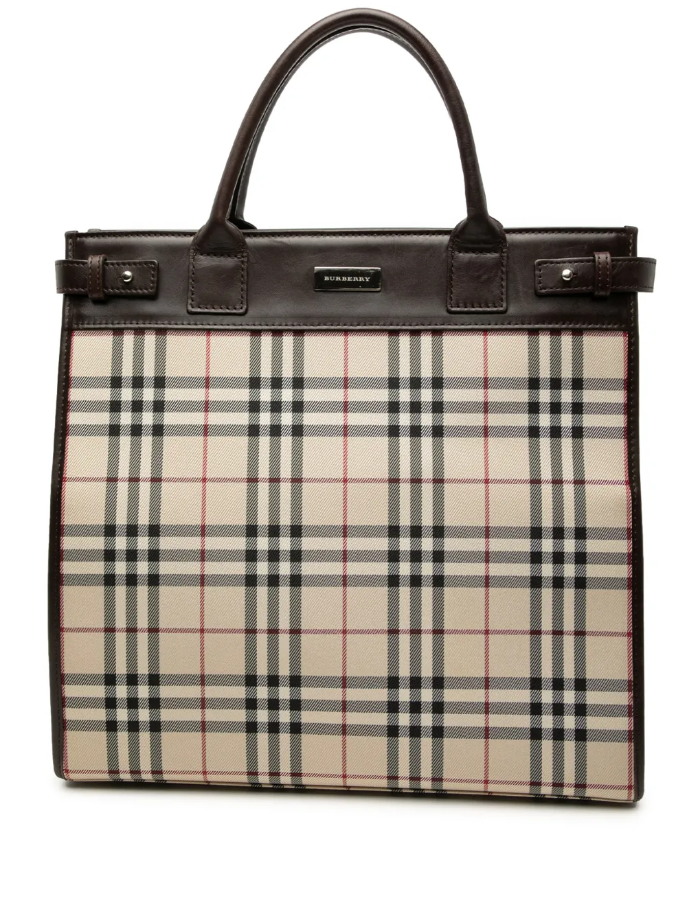 Burberry Pre-Owned 2000-2017 House Check Canvas tote bag - Marrone