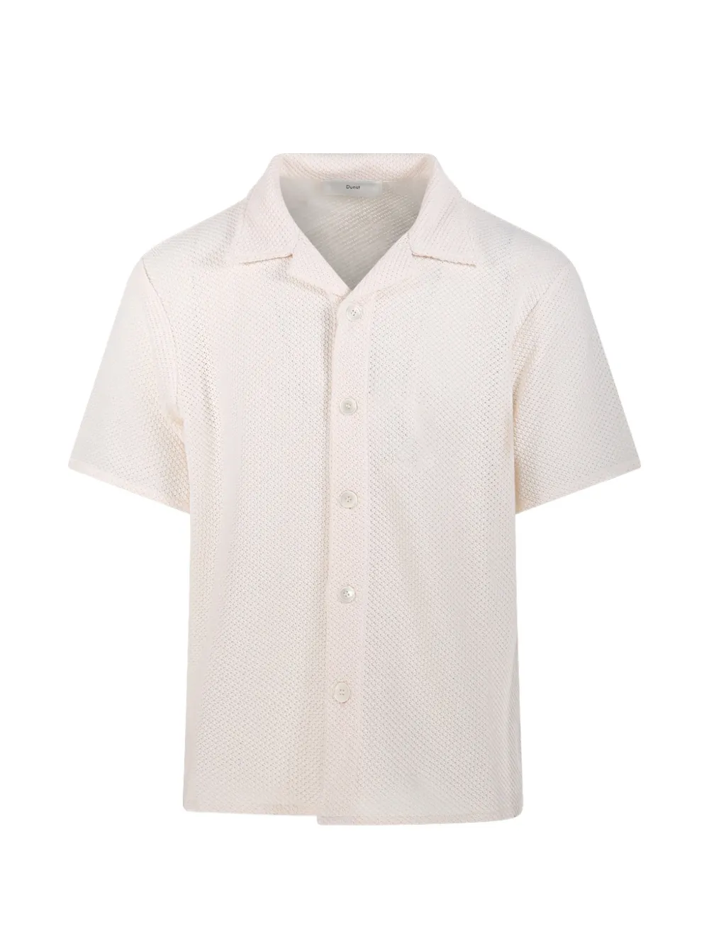DUNST buttoned short-sleeve shirt - Nude