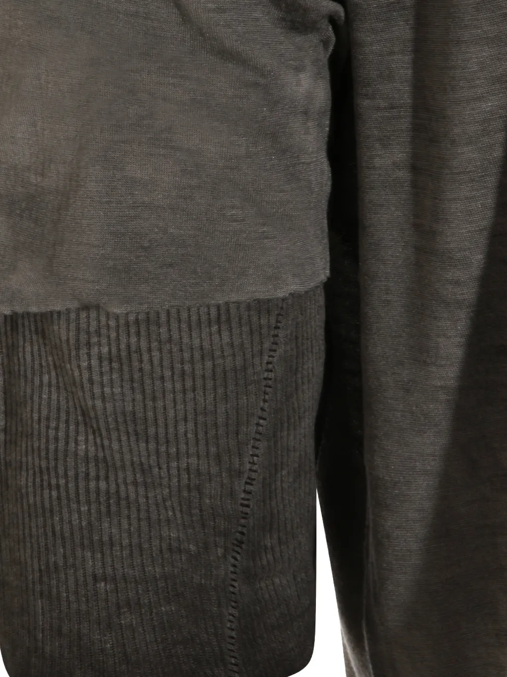  Thom Krom Ribbed Panel T-shirt - Grey 