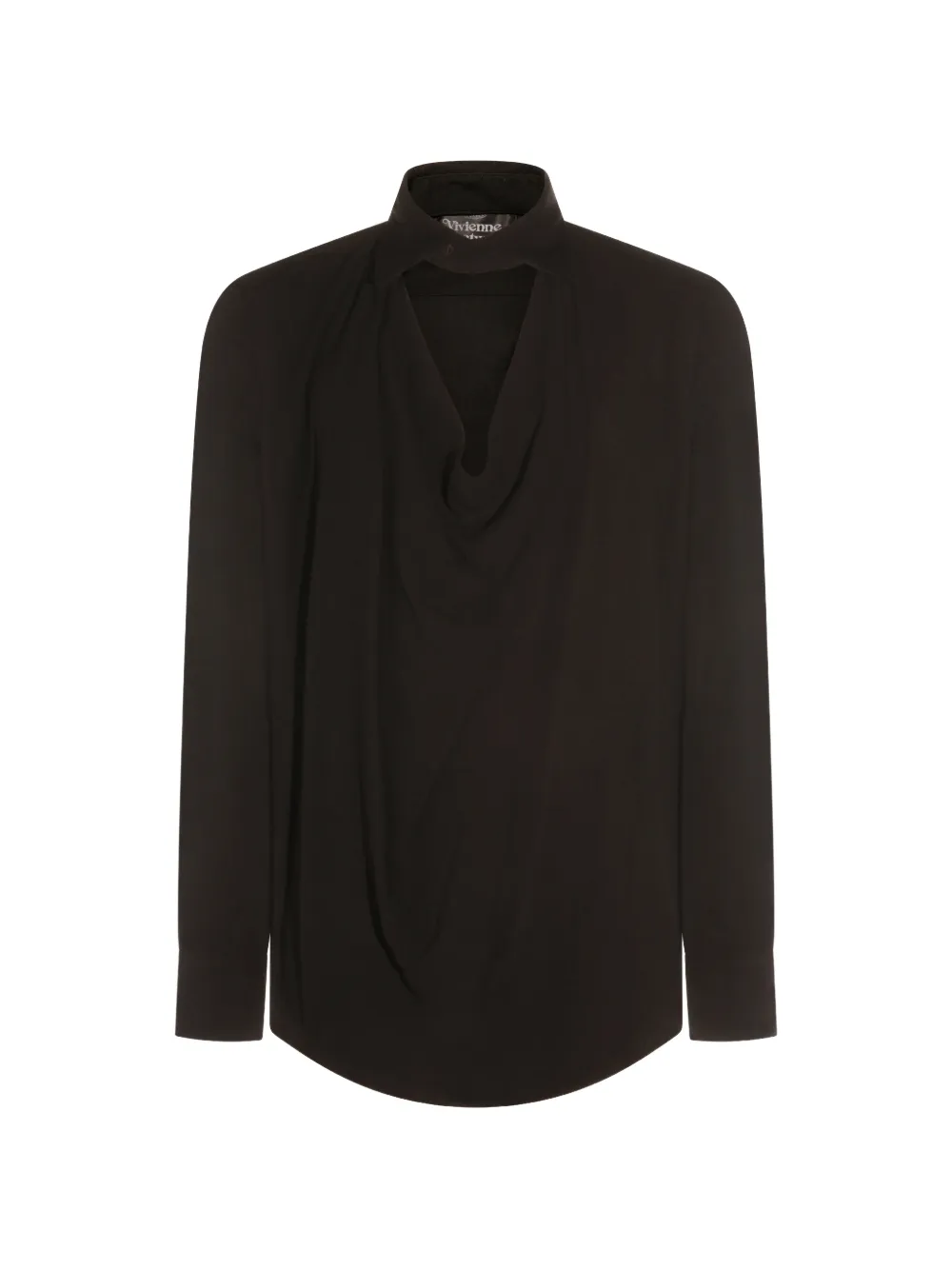 Vivienne Westwood drape-neck shirt - Nero