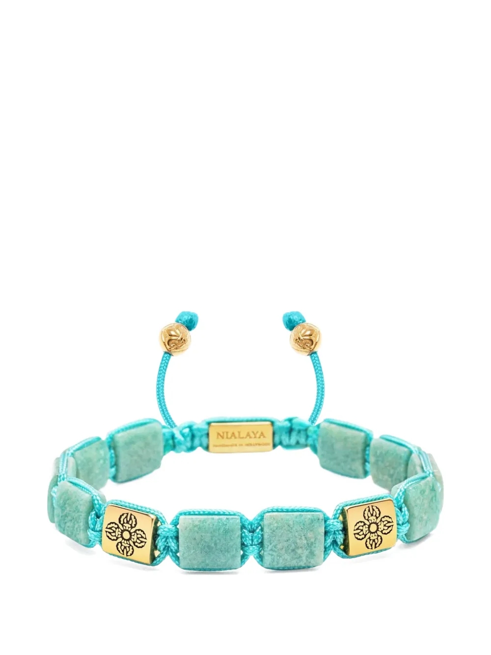Nialaya Jewelry amazonite flatbead bracelet - Oro