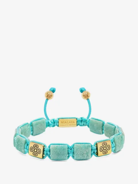 Nialaya Jewelry amazonite flatbead bracelet