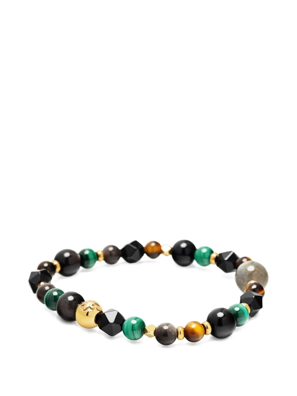 Nialaya Jewelry Spiritual Power malachite-beaded bracelet - Oro