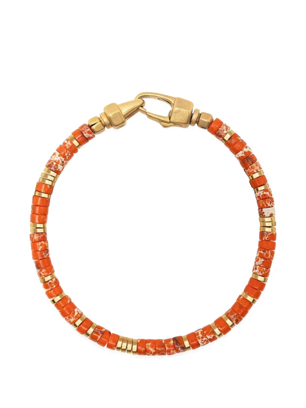 Nialaya Jewelry jasper heishi bracelet - Oro