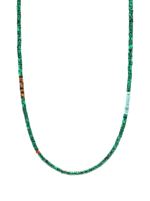 Nialaya Jewelry multi-stone green necklace