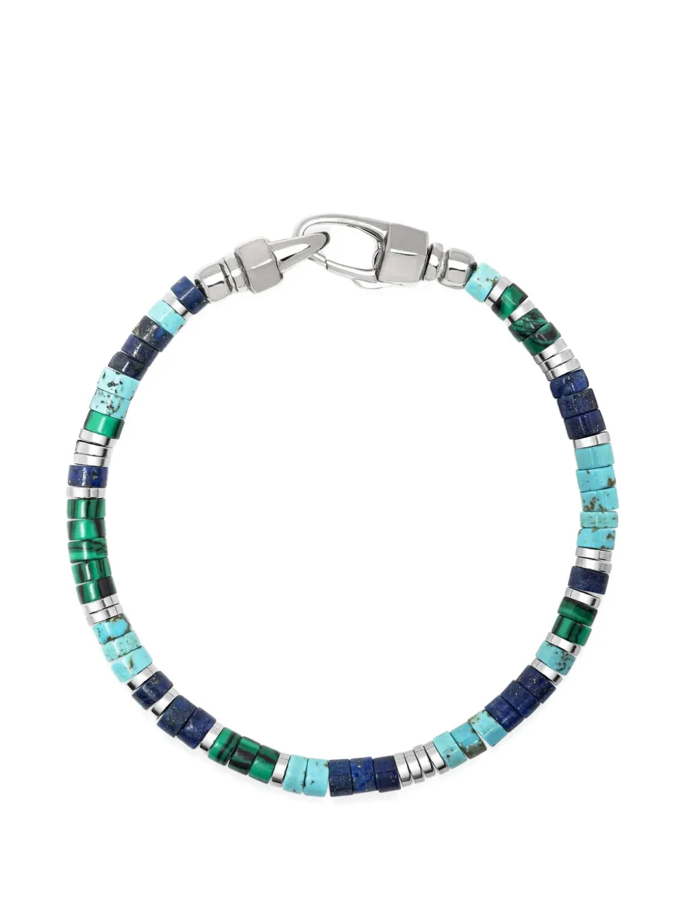 Nialaya Jewelry heishi riviera bracelet - Argento