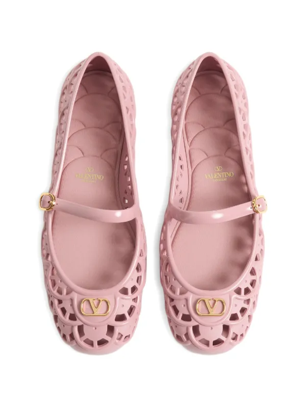 VALENTINO GARAVANI フラットシューズ ピンク 【公式通販】