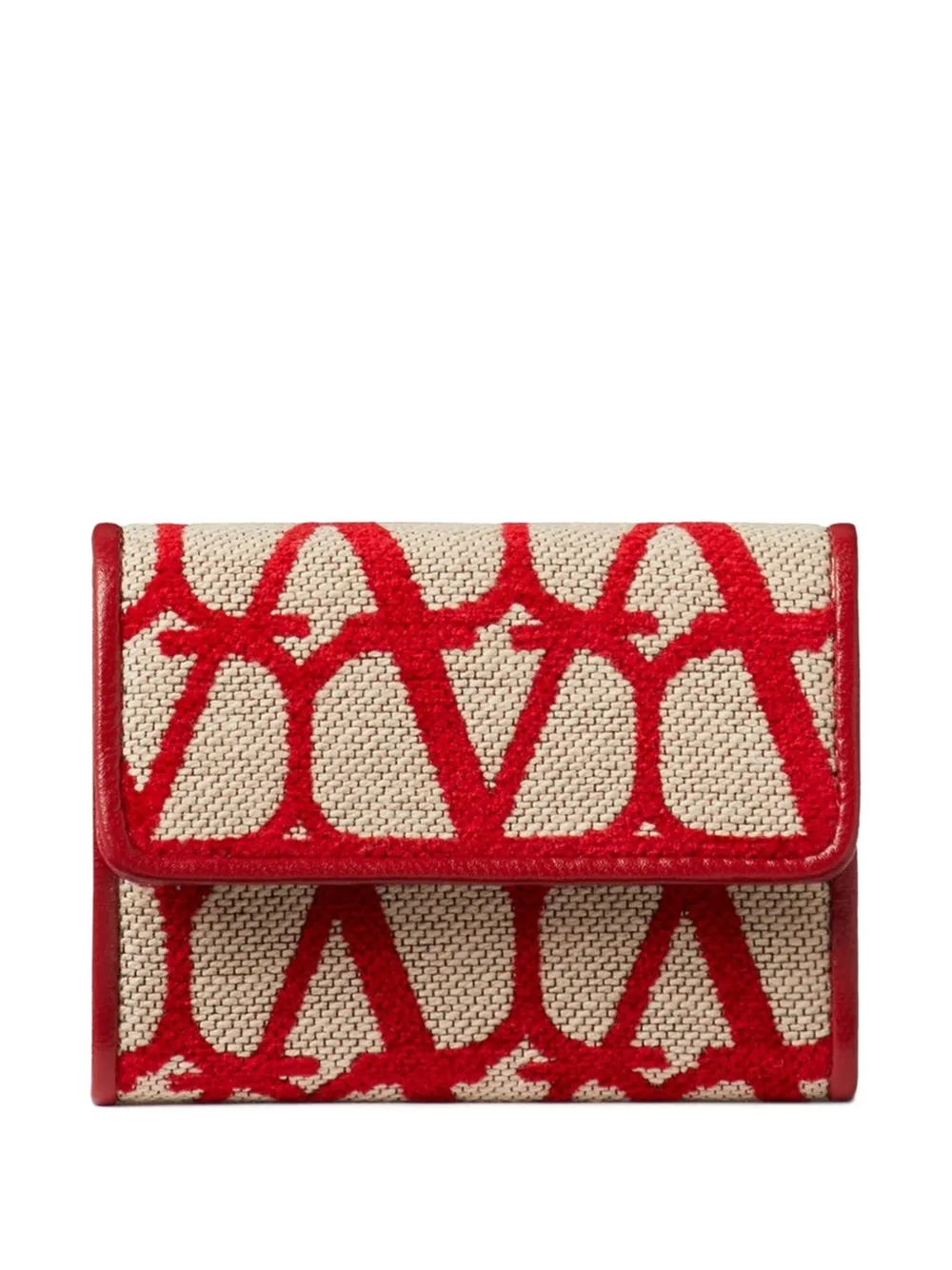 Valentino Garavani Portacarte Toile Iconographe - Toni neutri