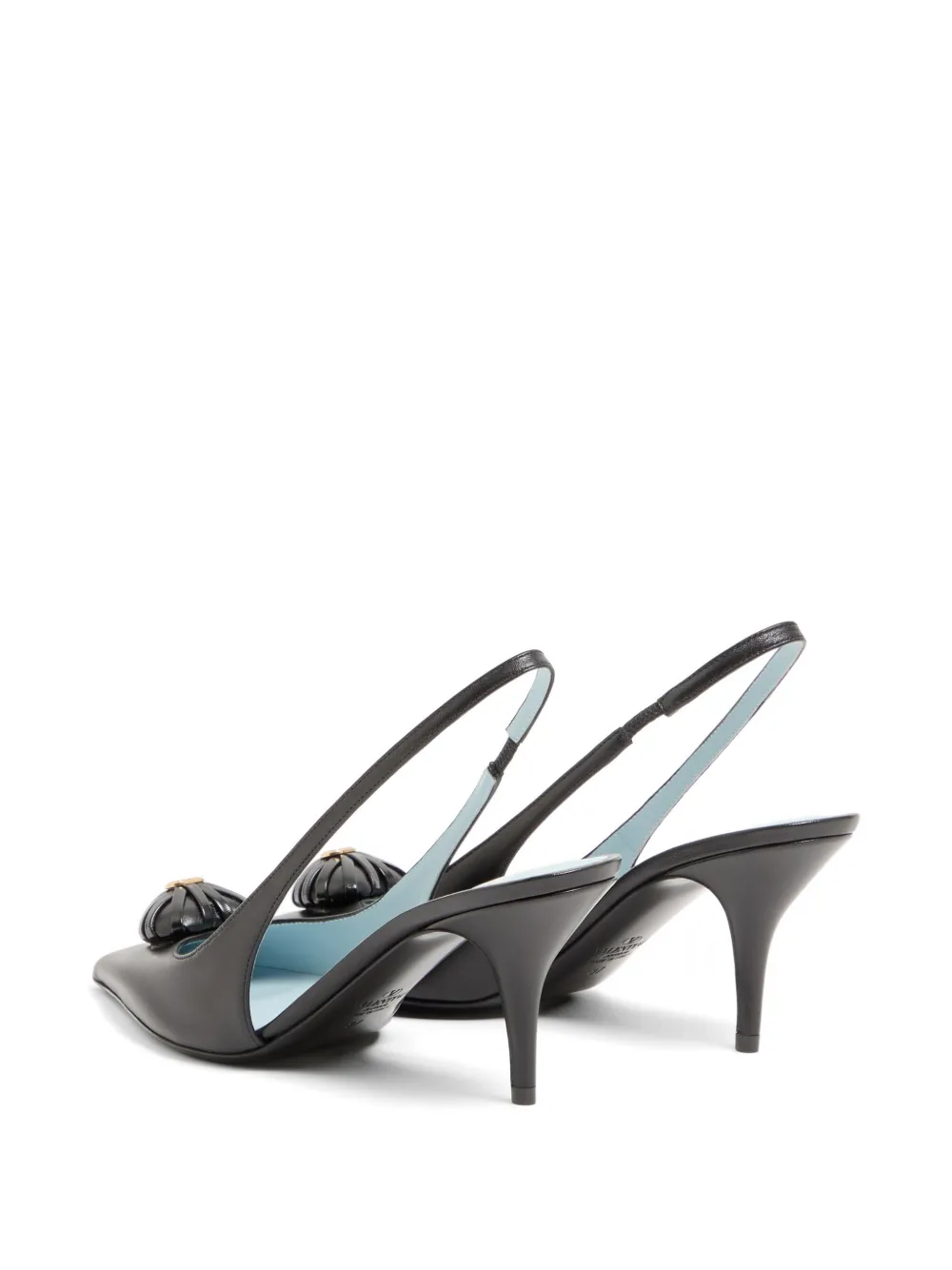 Valentino Garavani Coeur Royal Slingback pumps 75 mm Zwart