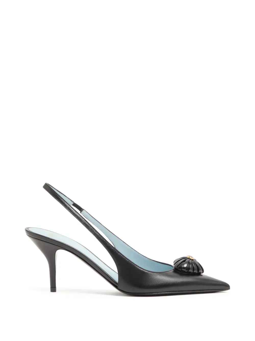 Valentino Garavani Coeur Royal Slingback pumps 75 mm Zwart