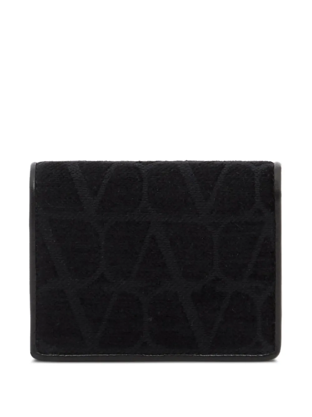 Valentino Garavani Portafoglio Toile Iconographe piccolo - Nero