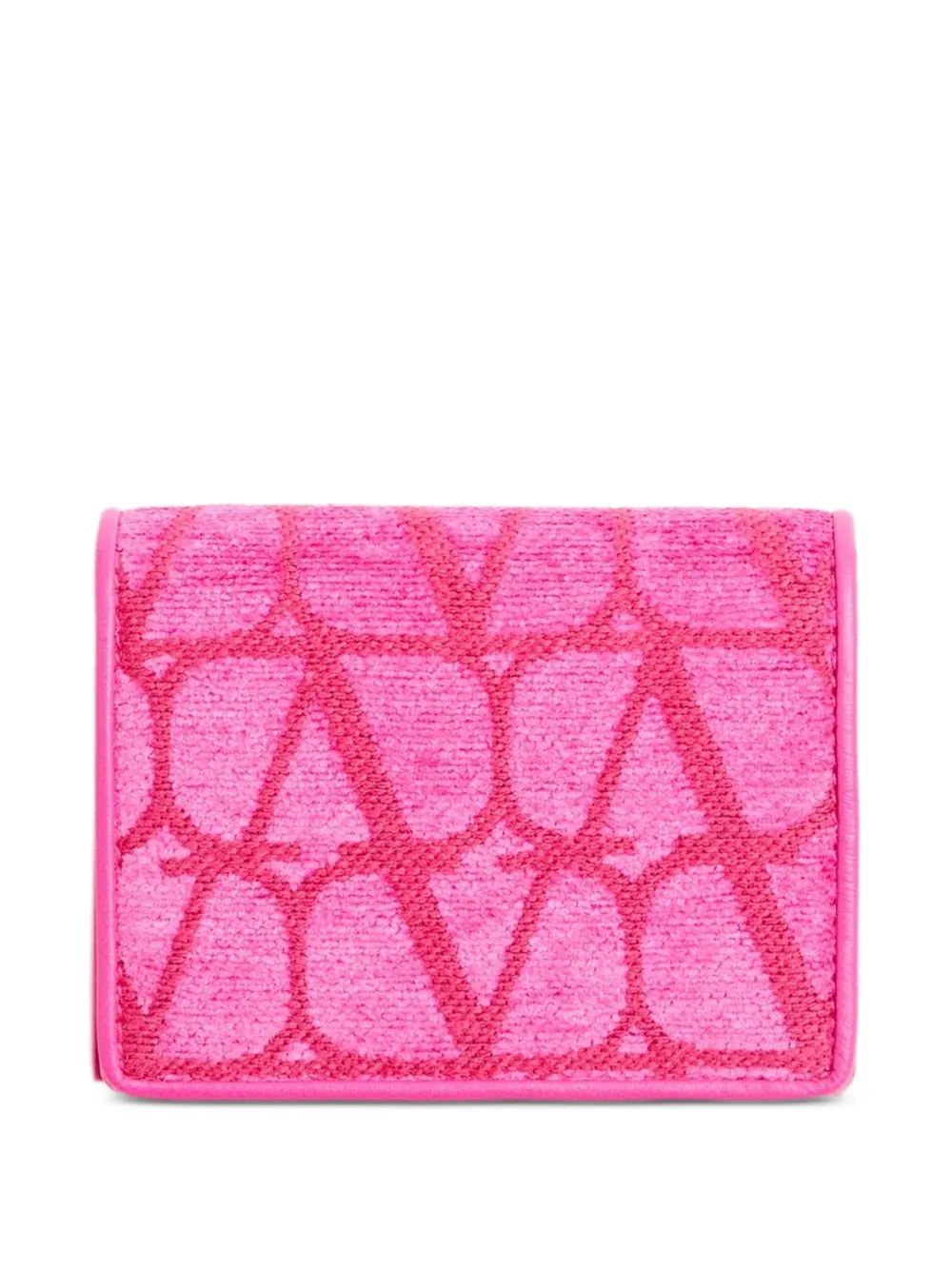 Valentino Garavani Portafoglio Toile Iconographe piccolo - Rosa