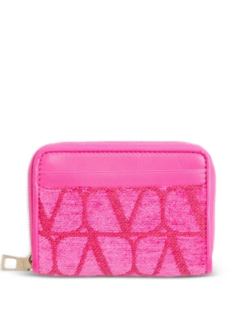 Valentino Garavani Toile Iconographe zipper cardholder