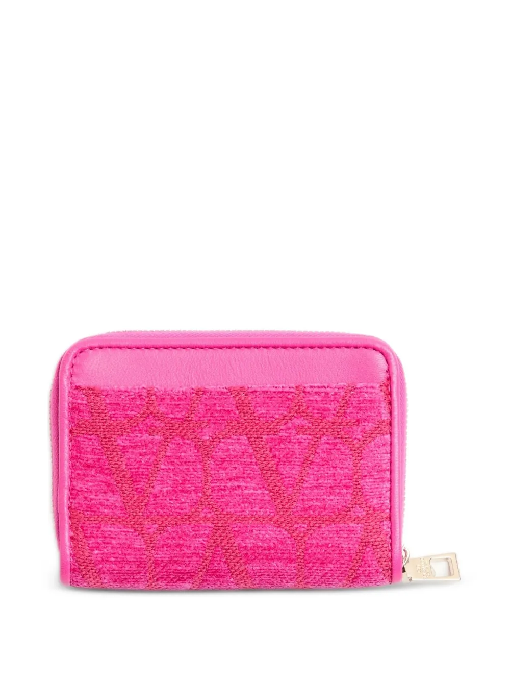 Valentino Garavani Toile Iconographe pasjeshouder met rits Roze